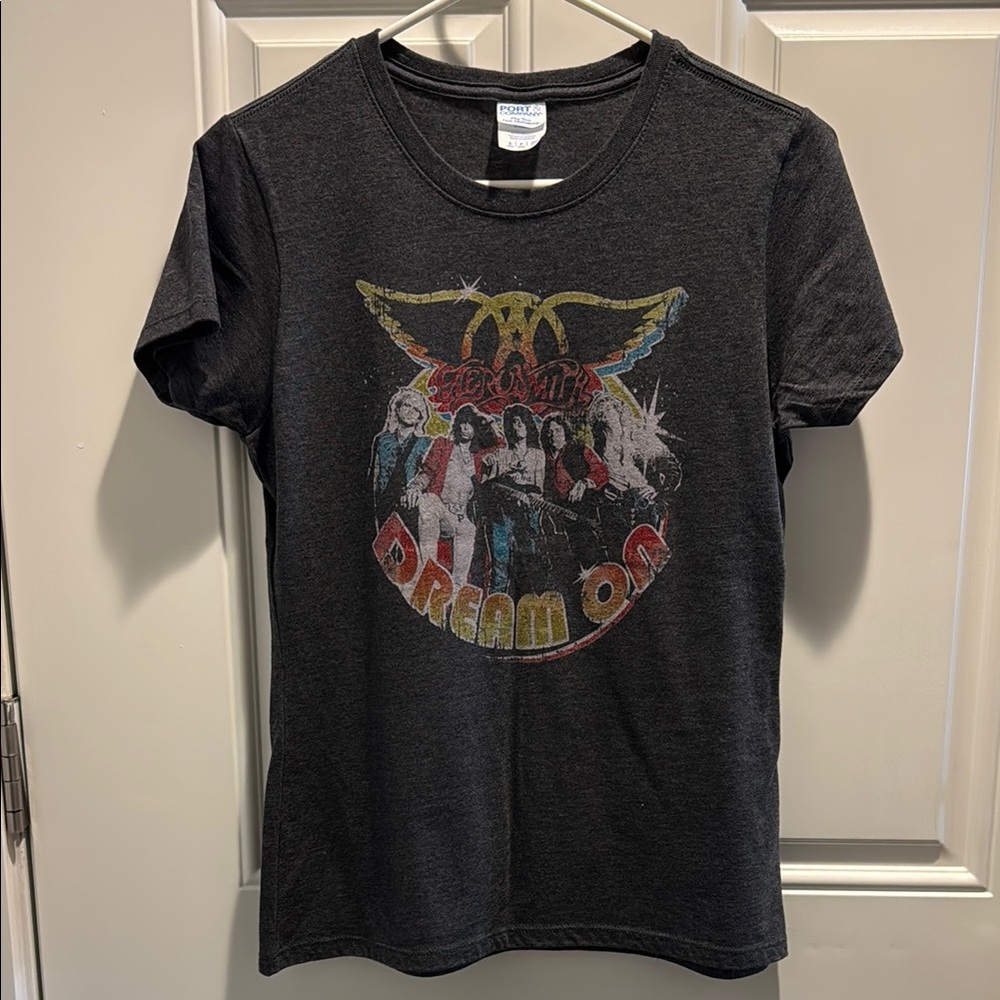 Aerosmith Dream On Short Sleeve Tee with Vintage Graphic Design